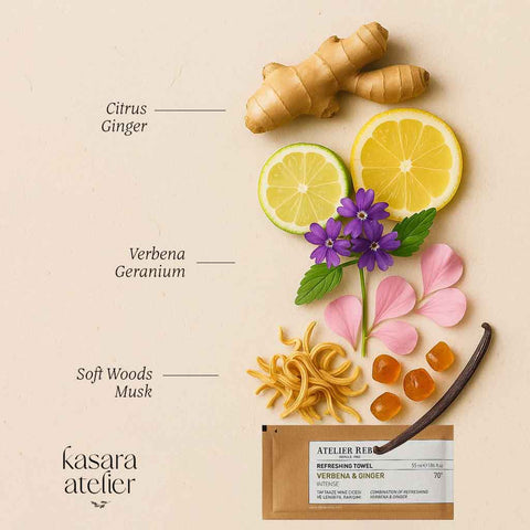 Atelier Rebul Verbena & Ginger Scented Refreshing Wipes