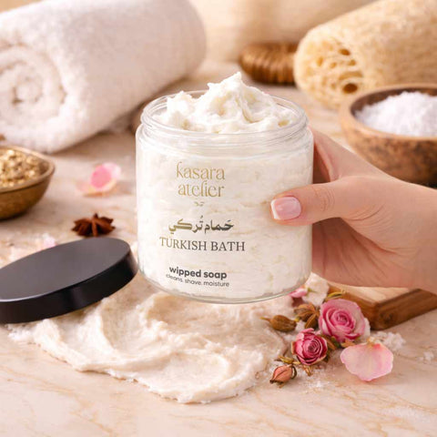صابون كريمي مخفوق – الحمّام التركي
